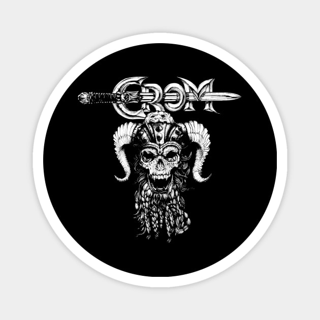 Crom (Black Print) Magnet by Miskatonic Designs
